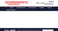 Desktop Screenshot of foxrefrigerationinc.ca